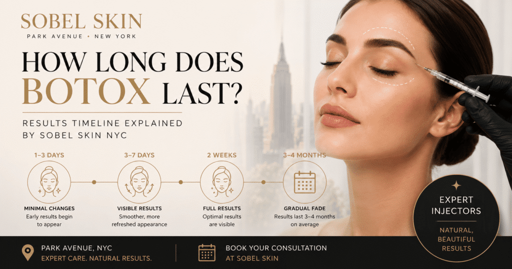 How Long Does Botox Last — Results Timeline Explained By Sobel Skin NYC