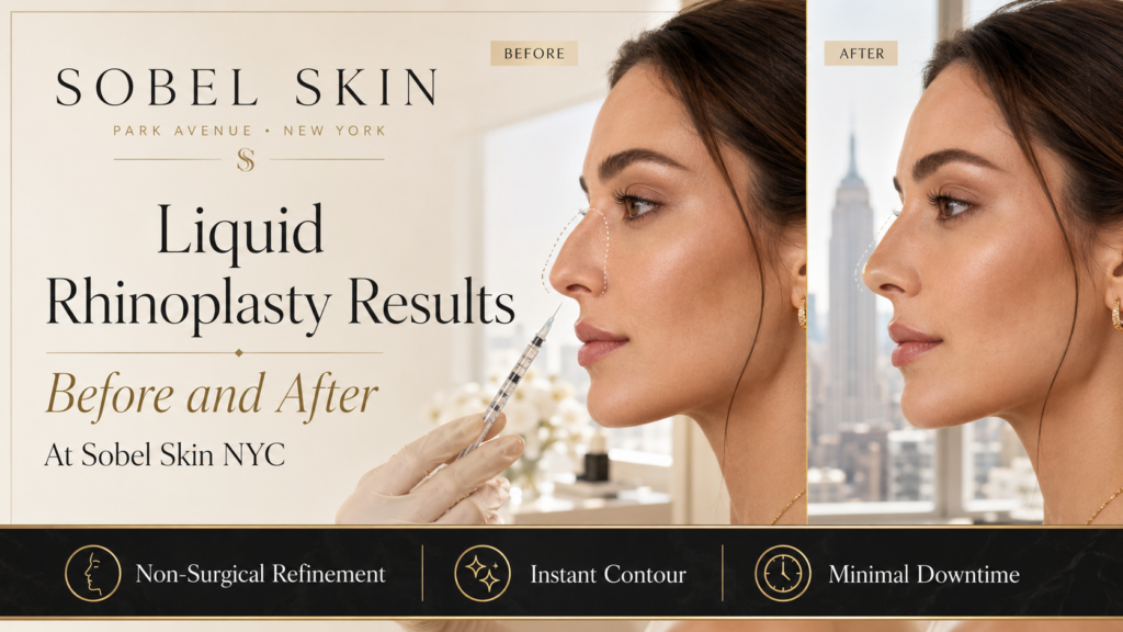 Liquid Rhinoplasty Results Before And After At Sobel Skin NYC
