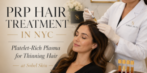 PRP hair treatment in NYC at Sobel Skin — platelet-rich plasma for thinning hair