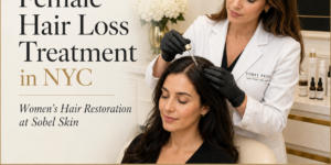 Female hair loss treatment in NYC at Sobel Skin — women's hair restoration