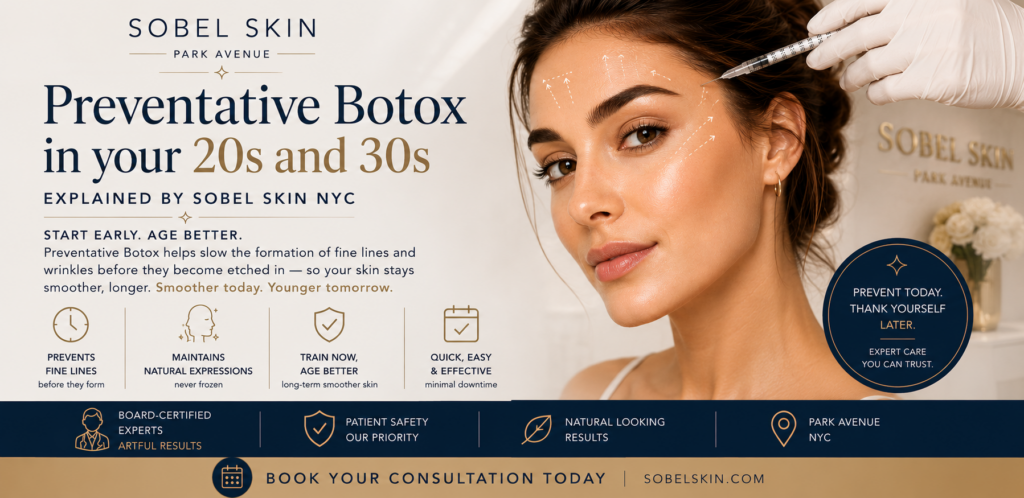 Preventative Botox In Your 20s And 30s &mdash; Explained By Sobel Skin NYC 